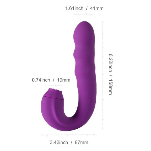 lilian g spot vibrator with rotating head and tongue vibrator honey play box official 4