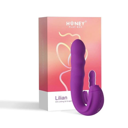 lilian g spot vibrator with rotating head and tongue vibrator honey play box official 6