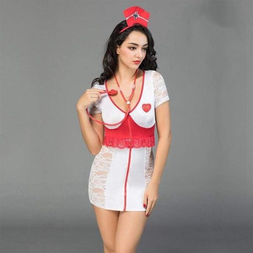 nurse deluxe sexy lingerie set with toy stethoscope erotic costume for woman sl10 underwear clothing best love sex doll 968