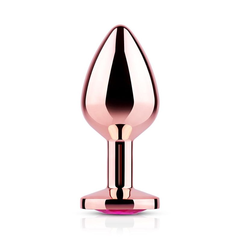 pink gem rose gold metal butt plug honey play box official 2