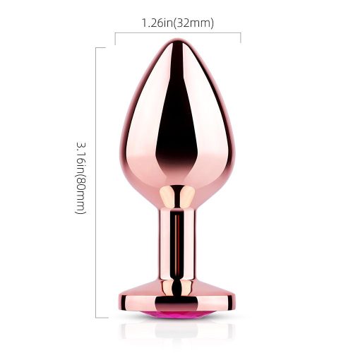 pink gem rose gold metal butt plug honey play box official 6