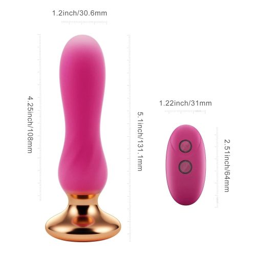 pink holic curved remote vibrating anal plug honey play box official 5