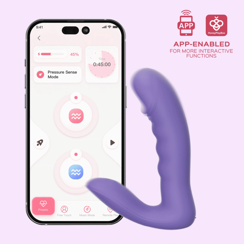 rora app controlled rotating g spot vibrator and clitoral stimulator honey play box official 2