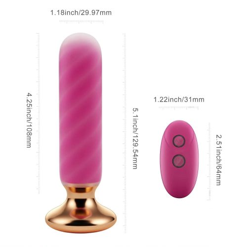 rose twister hands free remote vibrating anal plug honey play box official 5