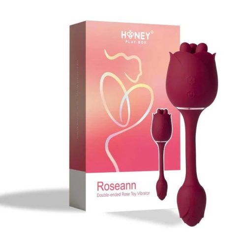 roseann double ended rose toy vibrator honey play box official 7