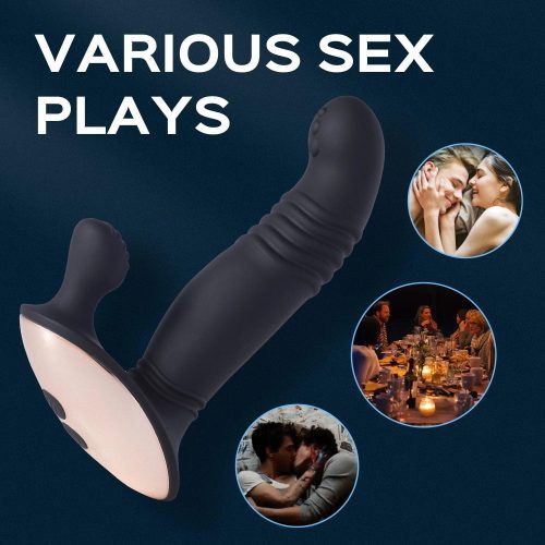 royal remote controlled vibrating perineum stimulator thrusting prostate massager honey play box official 4