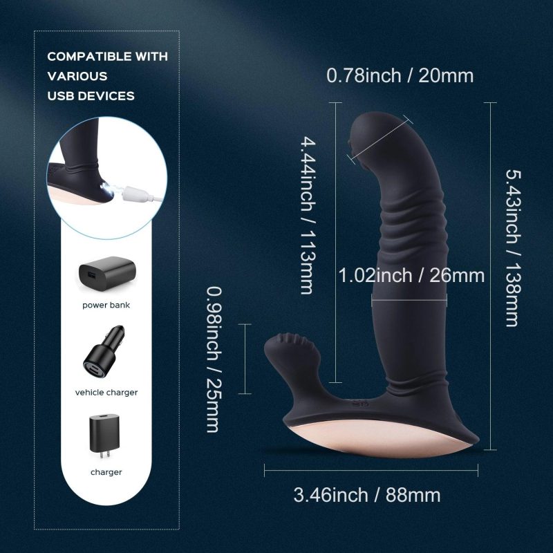 royal remote controlled vibrating perineum stimulator thrusting prostate massager honey play box official 5