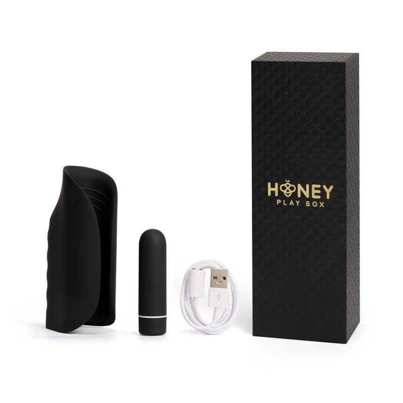 silicone vibrating masturbation sleeve honey play box official 7