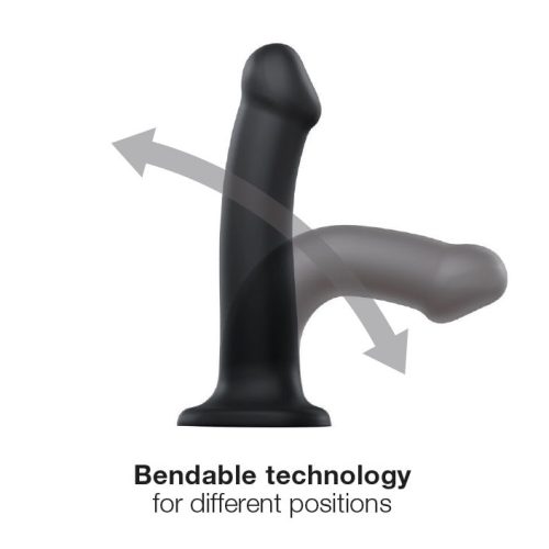 strap on me dual density dildo black l 3