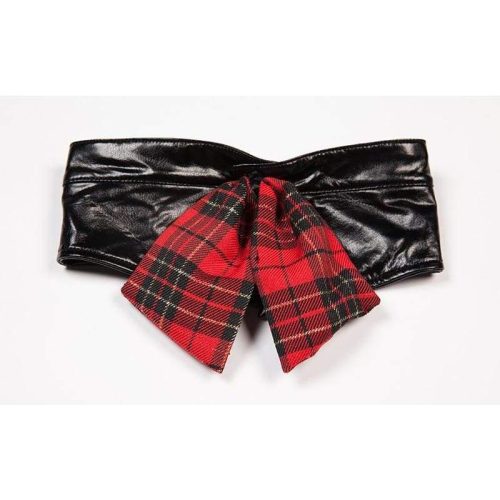 student plus size faux leather and plaid skirt erotic costumes sex uniform xl lingerie sexy clothing for woman best love doll 558