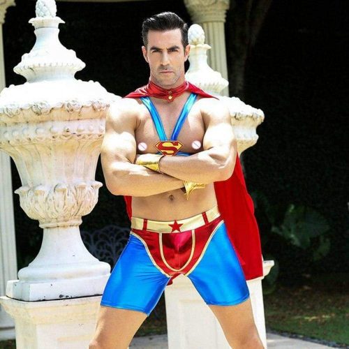 superhero sexy underwear set erotic costume for man halloween clothing best love sex doll 570