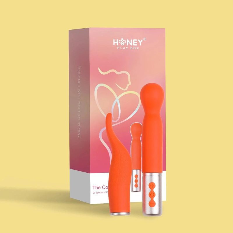 the naughty collection interchangeable heads vibrator honey play box official 9