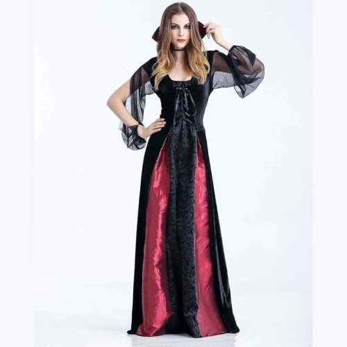 vampire fancy cosplay vintage aristocrat dress carnival costume for women halloween sexy clothing woman best love sex doll 681