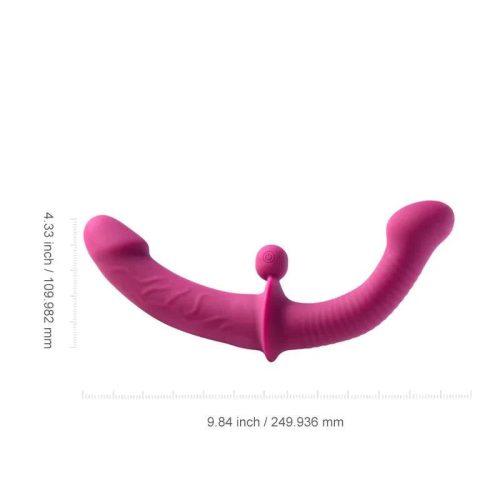 wyrm 10 inch double dildo with clit stimulator ball honey play box official 4